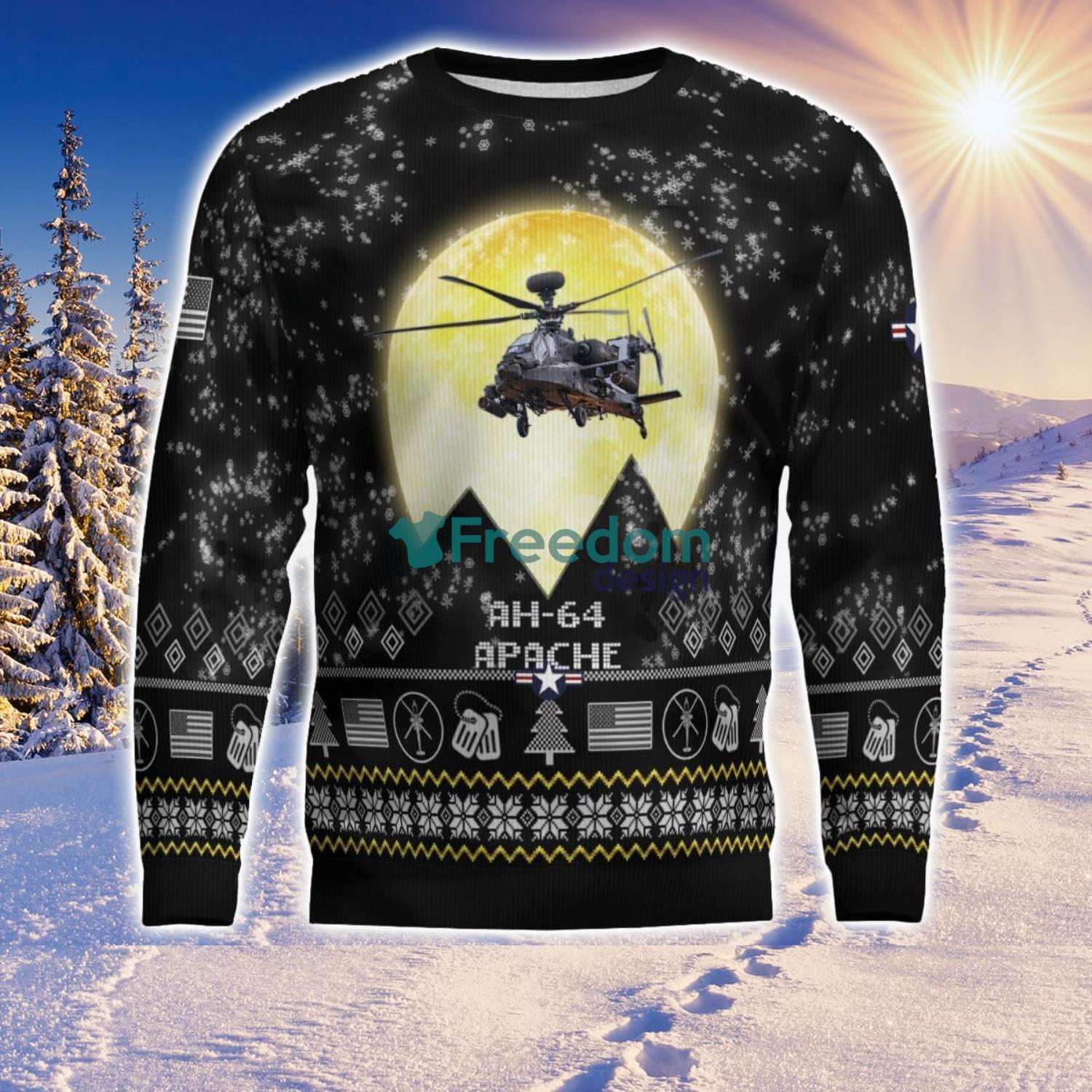 ah-64-apache-ah64-aircraft-moonlight-black-ugly-christmas-sweater-veteran-sweater-2.jpg AH-64 Apache AH64 Aircraft Moonlight Black Ugly Christmas Sweater Veteran Sweater Product Photo 3