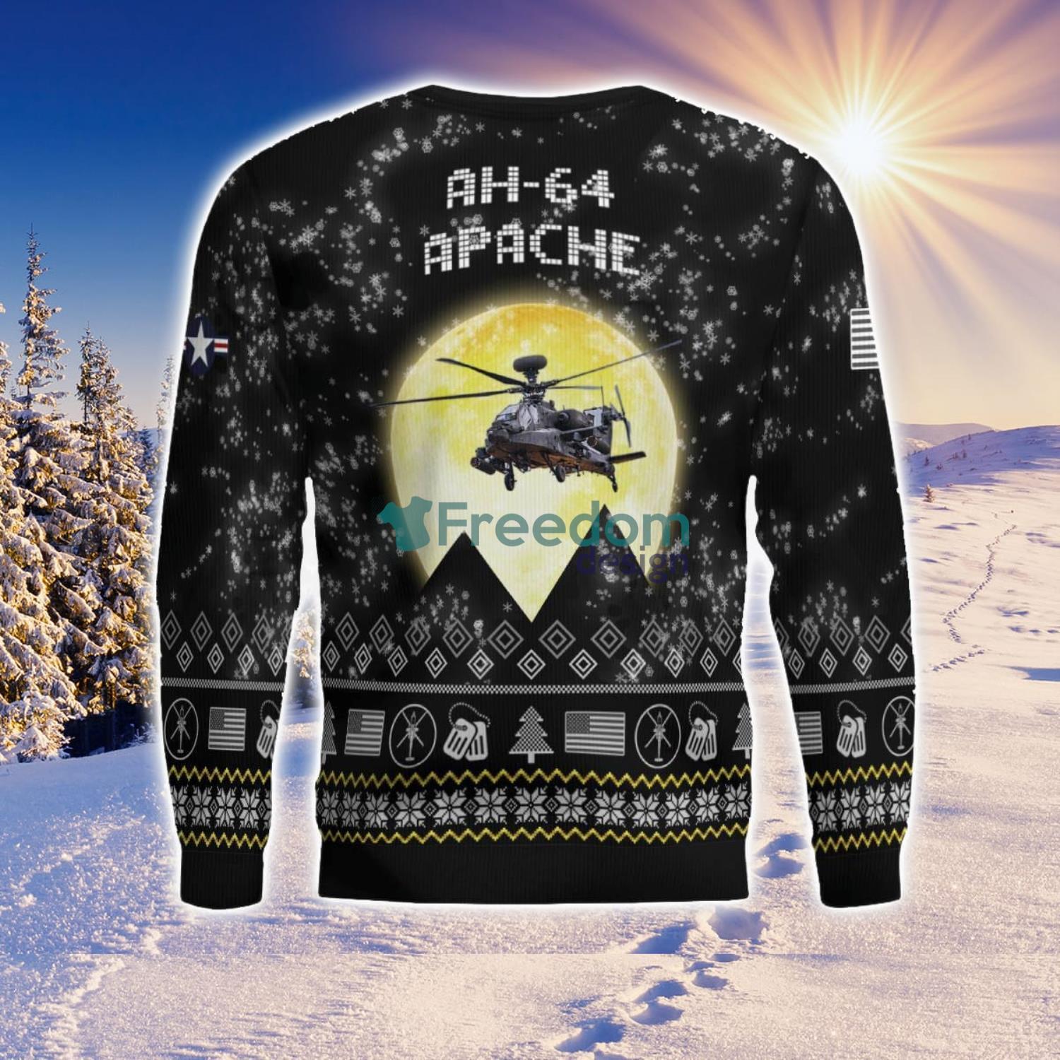ah-64-apache-ah64-aircraft-moonlight-black-ugly-christmas-sweater-veteran-sweater-3.jpg AH-64 Apache AH64 Aircraft Moonlight Black Ugly Christmas Sweater Veteran Sweater Product Photo 4
