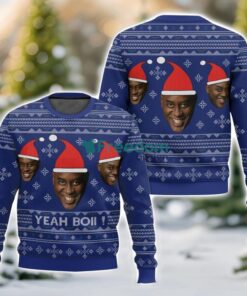 Ainsley Harriot meme “Yeah Bowi”, Christmas Ugly Sweater 3D Printed Sweater Christmas Gift Blue