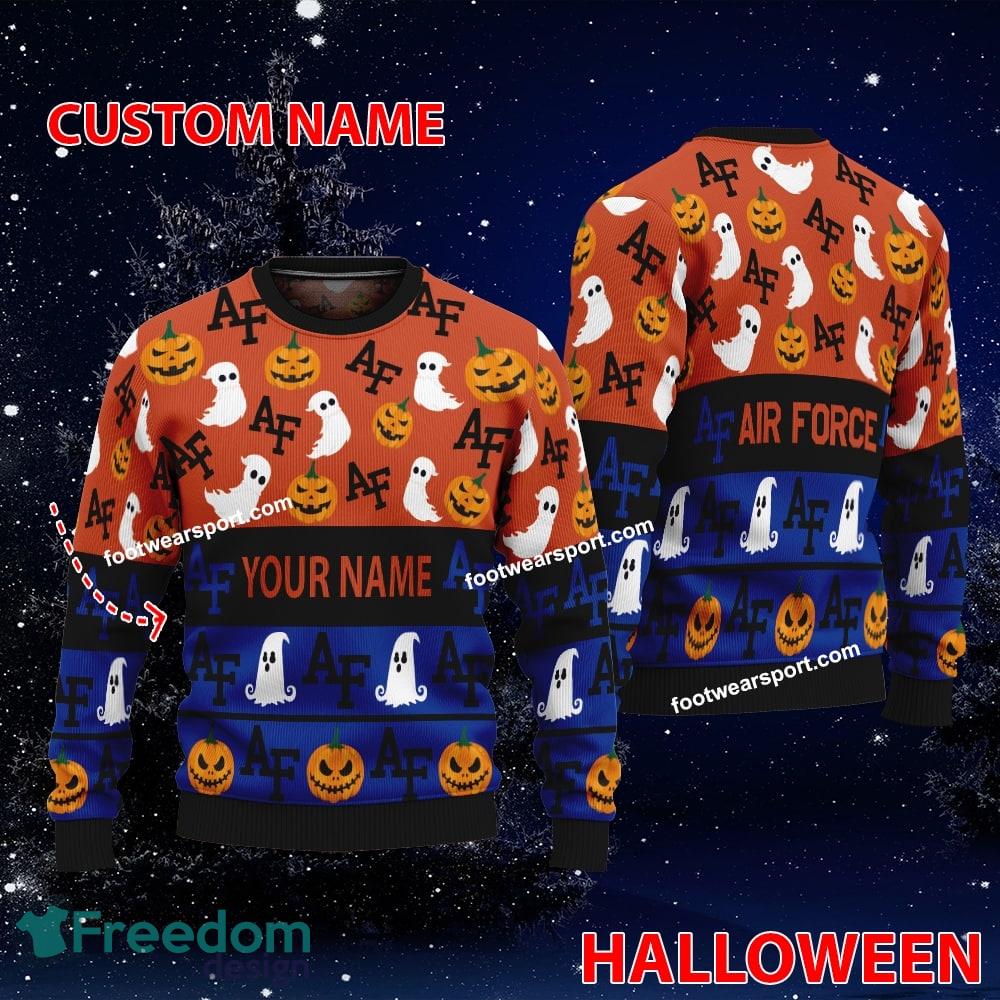 Air Force Falcons Personalized Halloween Ugly Christmas Sweater For Fans image Air Force Falcons Personalized Halloween Ugly Christmas Sweater For Fans - Air Force Falcons Personalized Halloween Ugly Christmas Sweater For Fans
