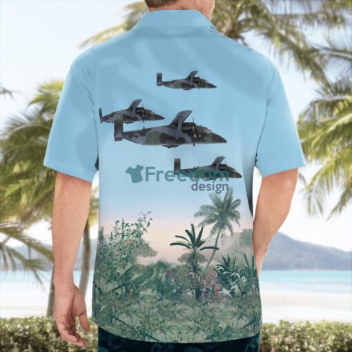 Air Force Short C-23 Sherpa Light Blue Hawaiian Shirt Product Photo 2