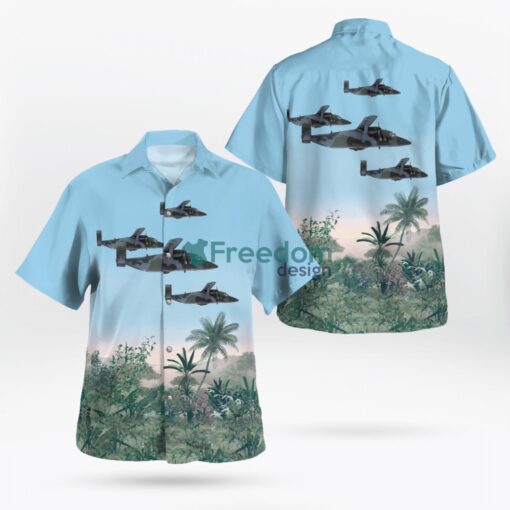 Air Force Short C-23 Sherpa Light Blue Hawaiian Shirt Product Photo 1