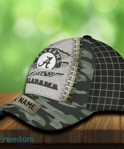 Alabama Crimson Tide 3D Hat And Cap Beach Design Camo Green For Fans Gift Custom Name - Alabama Crimson Tide 3D Hat And Cap Camo_3