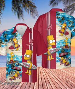 Alabama Crimson Tide Bart Simpson Hawaiian Shirt Funny For Men Women Fans