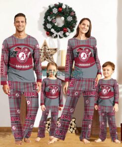 Alabama Crimson Tide Custom Name Pajamas Set For Family Sport Team Pajamas Christmas Gift Product Photo 1