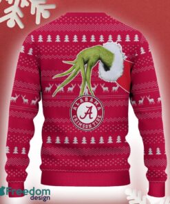 Alabama Crimson Tide Grinch Driving Funny 3D Ugly Christmas Sweater For Men Women - Alabama Crimson Tide Christmas Sweater Grinch Driving Photo 3