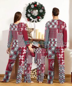 Alabama Crimson Tide Pajamas Set Custom Name Gift For Christmas Family Pajamas Set Product Photo 2