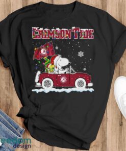 Alabama Crimson Tide Snoopy And Woodstock Driving Car Cute Snoopy Limited Edition Shirt