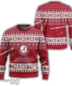 Alabama Crimson Tide Xmas Pattern Ugly Christmas Sweater Gift Holidays