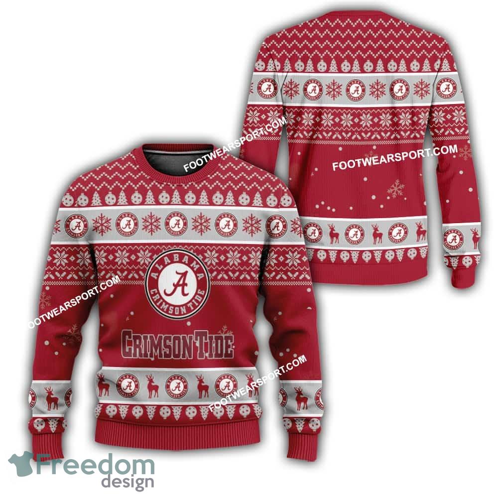 Alabama Crimson Tide Xmas Pattern Ugly Christmas Sweater Gift Holidays image Alabama Crimson Tide Xmas Pattern Ugly Christmas Sweater Gift Holidays - Alabama Crimson Tide Xmas Pattern Ugly Christmas Sweater Gift Holidays