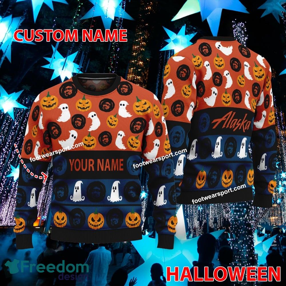 Alaska Airlines Personalized Halloween Ugly Christmas Sweater Gift For Men And Women image Alaska Airlines Personalized Halloween Ugly Christmas Sweater Gift For Men And Women - Alaska Airlines Personalized Halloween Ugly Christmas Sweater Gift For Men And Women