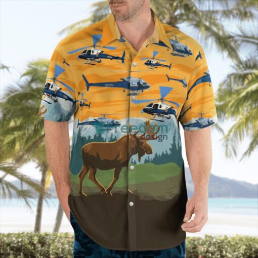 Alaska Police Helicopter Hawaiian Shirt Product Photo 3