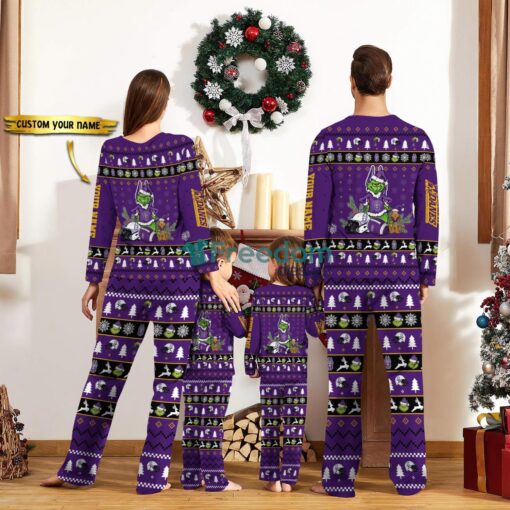 Albany Great Danes Pajamas Sport Team Pajama Set Christmas Gift For Family Custom Name Unique Gift Product Photo 2