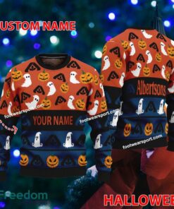 Albertsons Personalized Logo Pattern Ugly Christmas Sweater Gift For Adult