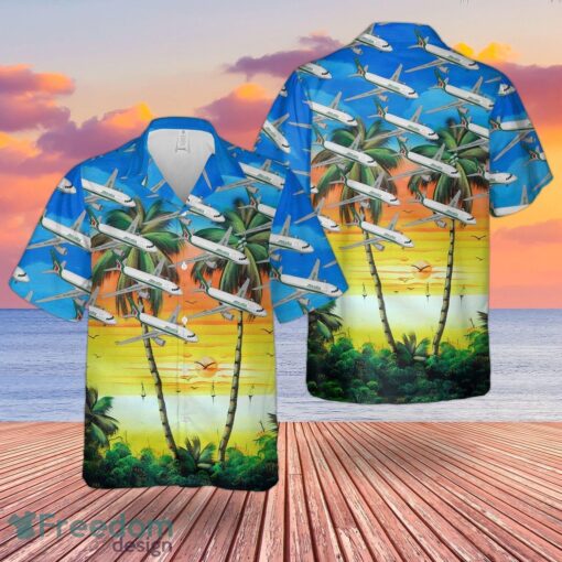 Alitalia Airbus A319-100 Hawaiian Shirt Beach Shirt Product Photo 1