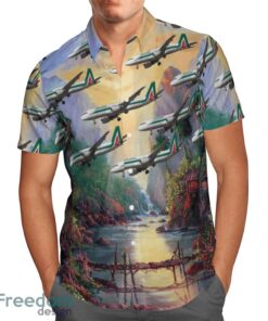 Alitalia Airbus A320-200 Hawaiian Shirt Beach Shirt Product Photo 2