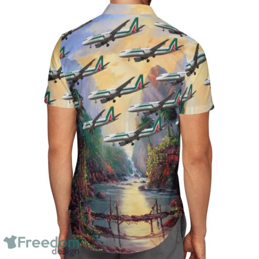 Alitalia Airbus A320-200 Hawaiian Shirt Beach Shirt Product Photo 3