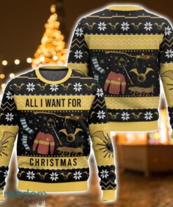 All I Want For Christmas Harry Potter Ugly Christmas Sweater 3D All Printed Sweater Christmas Gift