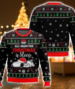 All I want for Christmas is Sleep Snoopy – Snoopy Ugly Christmas Sweater 3D All Printed Sweater Christmas Gift