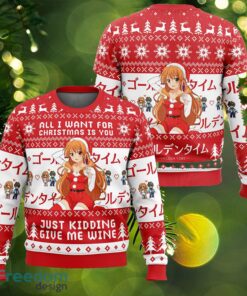 All I Want For Christmas Is You Golden Time Ugly Christmas Sweater Gift For Men And Women
