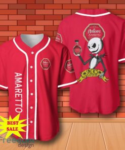 Amaretto Halloween Jack Skellington Nightmare Baseball Jersey for All Genders