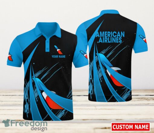 AMERICAN AIRLINES For Fans 3D Polo Shirt Custom Name Product Photo 1