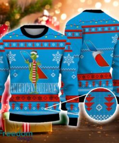 American Airlines Grinch Funny Ugly Christmas Sweater For Men Women Fans Gift Christmas