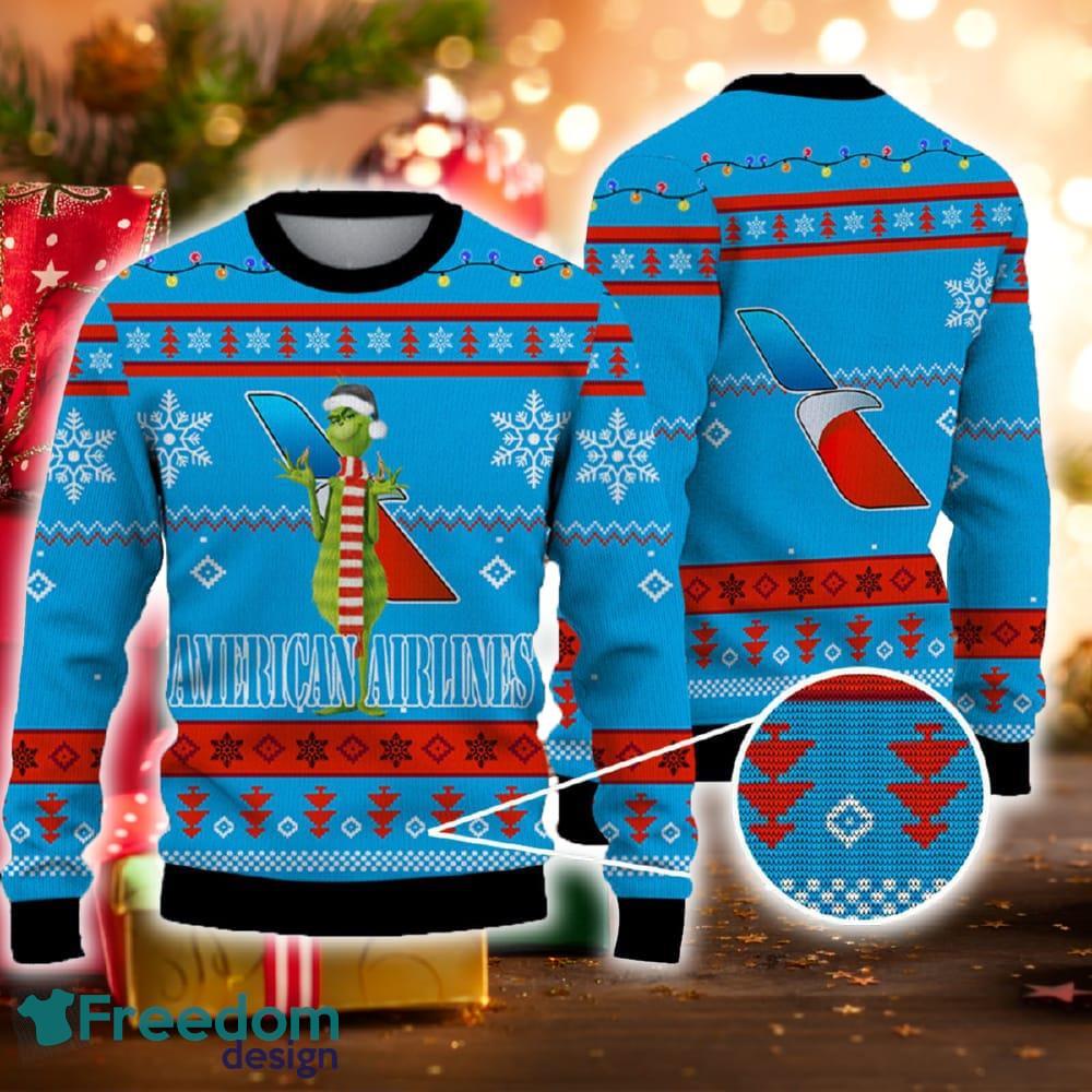 American Airlines Grinch Funny Ugly Christmas Sweater For Men Women Fans Gift Christmas image American Airlines Grinch Funny Ugly Christmas Sweater For Men Women Fans Gift Christmas - American Airlines Grinch Funny Ugly Christmas Sweater For Men Women Fans Gift Christmas