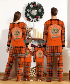 Anaheim Ducks Custom Name Pajamas Set For Family Sport Team Pajamas Christmas Gift Product Photo 2
