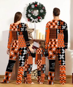 Anaheim Ducks Pajamas Set Christmas snowflake pattern Cute Pajamas For Family Christmas Gift Ideas Custom Name Product Photo 2