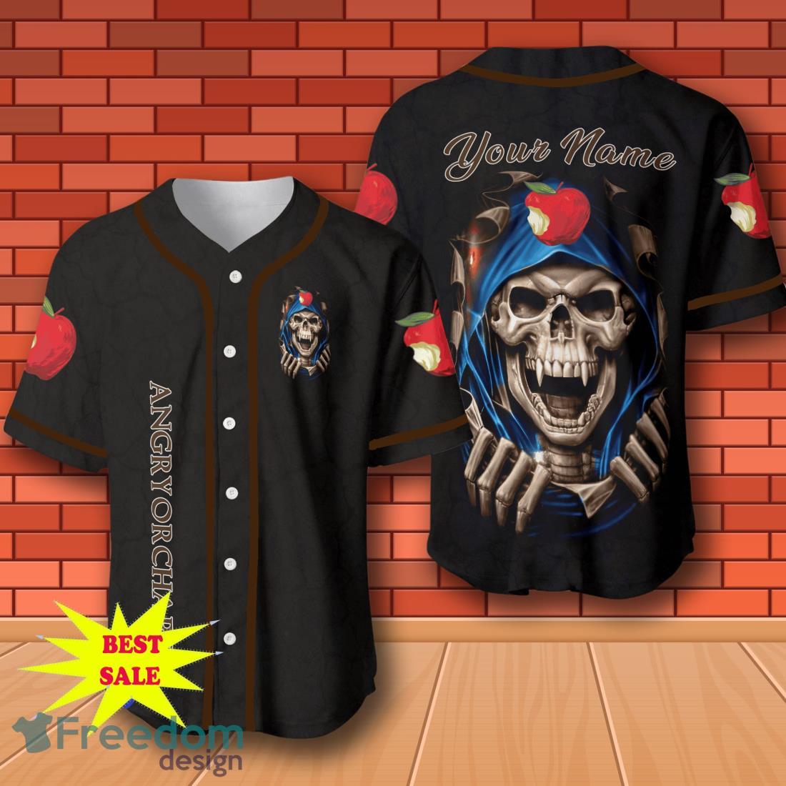 Angry Orchard Skull Personalized Baseball Jersey for All Genders image Angry Orchard Skull Personalized Baseball Jersey for All Genders Product Photo 1