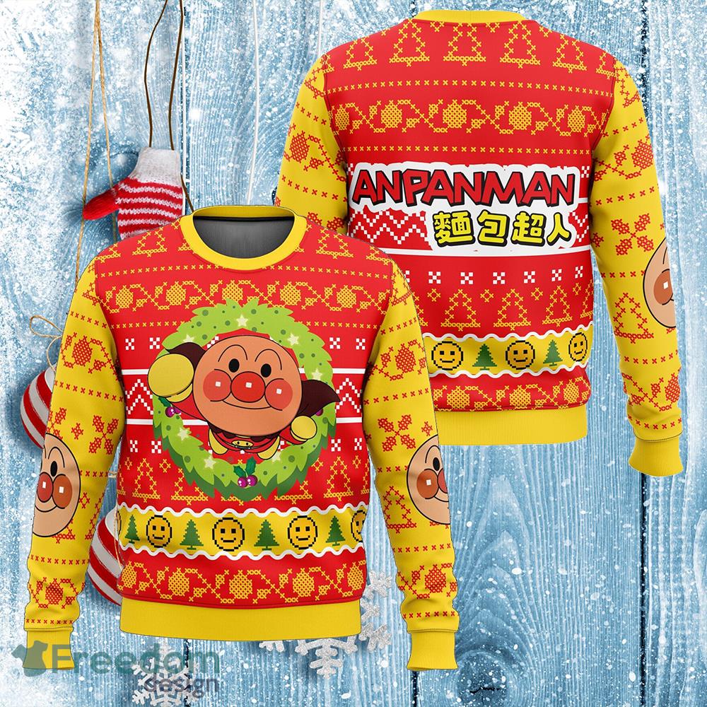 Anpanman Knitted Sweater Gift For Christmas - Anpanman Knitted Sweater Gift For Christmas