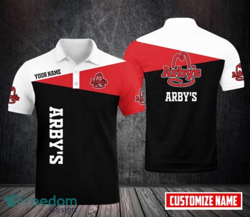 Arby's AOP 3D Polo Shirt Custom Name Unique Gift Golf Polo Shirt Product Photo 1