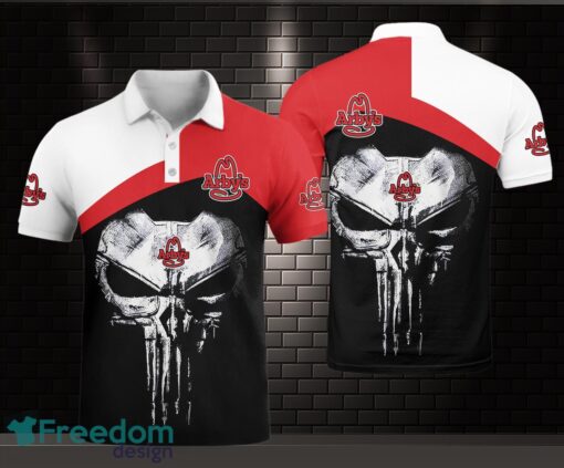 Arby's AOP 3D Polo Shirt Unique Gift Golf Polo Shirt Skull Printed Product Photo 1