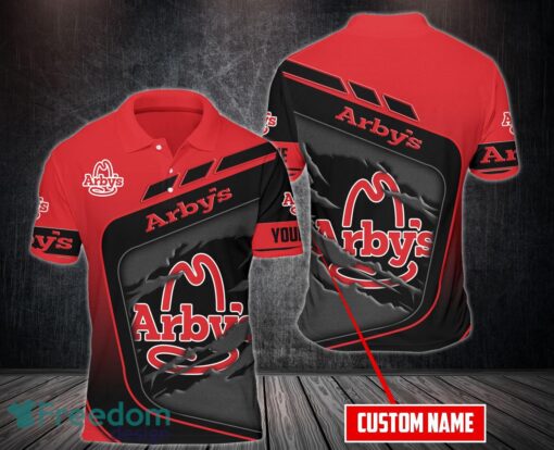 Arby's Custom Name Team Working Shirt 3D Polo Shirt Golf Polo Product Photo 1