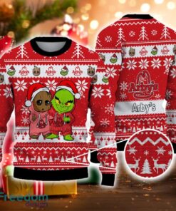 Arby’s Grinch And Groot Friends Ugly Christmas Sweater For Men Women Fans Gift Christmas