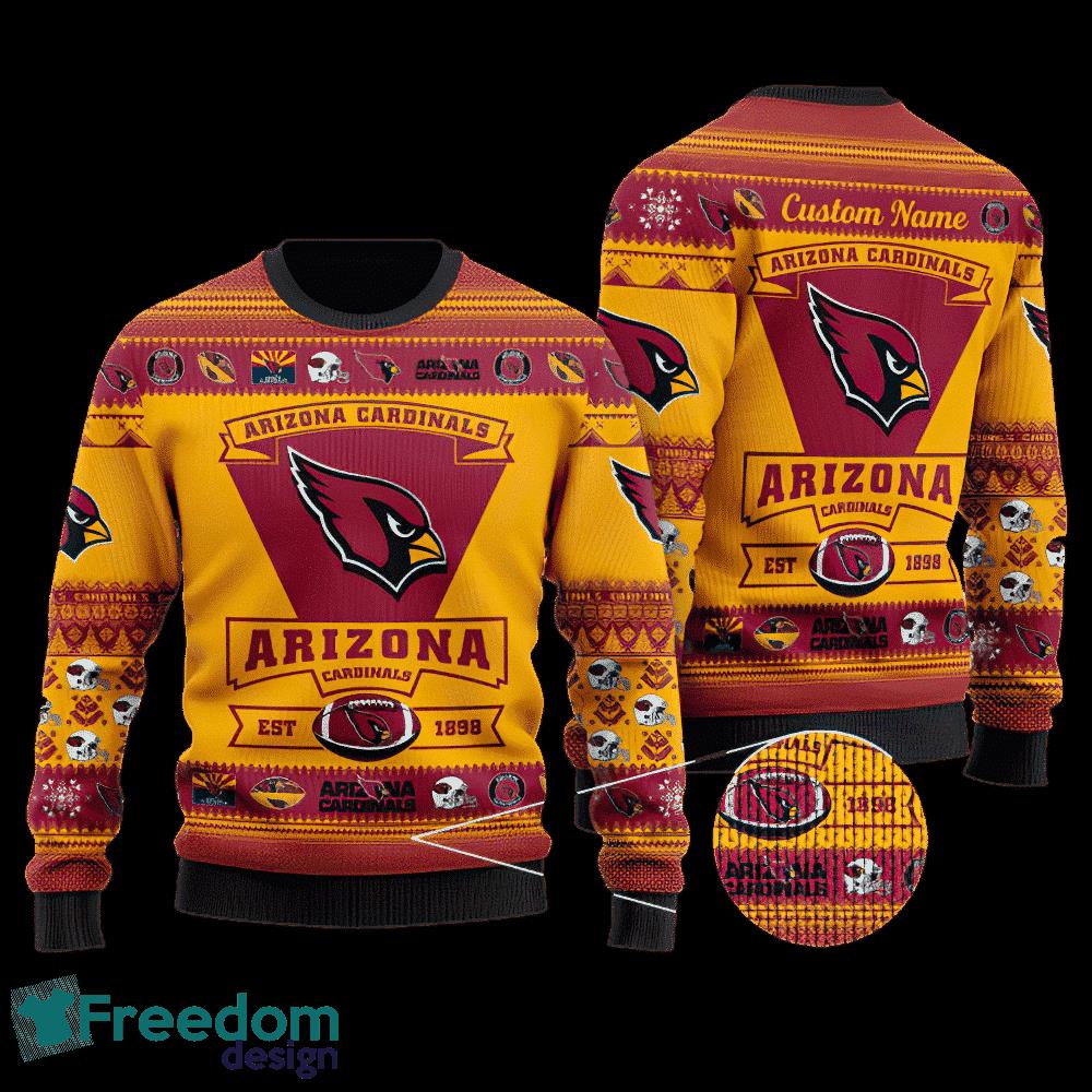 Arizona Cardinals Football Team Ugly Christmas 3D Sweater Gift For Adult image Arizona Cardinals Football Team Ugly Christmas 3D Sweater Gift For Adult - Arizona Cardinals Football Team Ugly Christmas 3D Sweater Gift For Adult