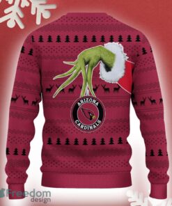 Arizona Cardinals Grinch Driving Funny 3D Ugly Christmas Sweater For Men Women - Arizona Cardinals Christmas Sweater Grinch Driving Photo 3