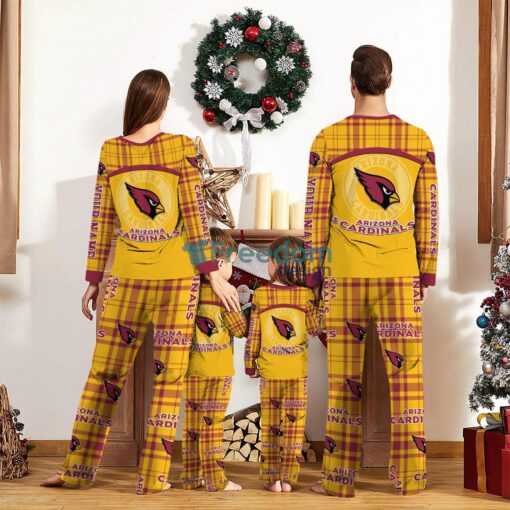 Arizona Cardinals Pajamas Set Gift For Family Custom Name Football Team Christmas Holiday Gift Product Photo 2