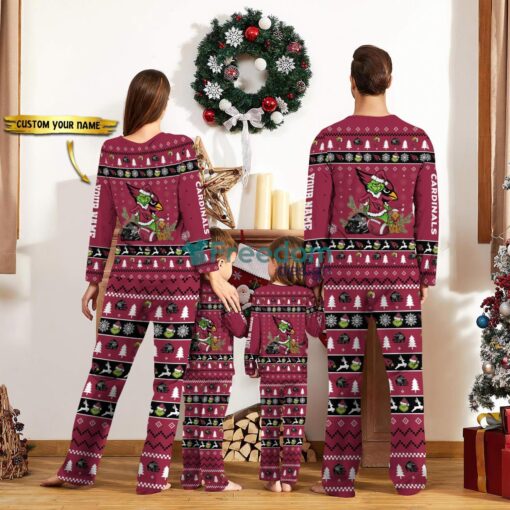 Arizona Cardinals Pajamas Sport Team Pajama Set Christmas Gift For Family Custom Name Unique Gift Product Photo 2