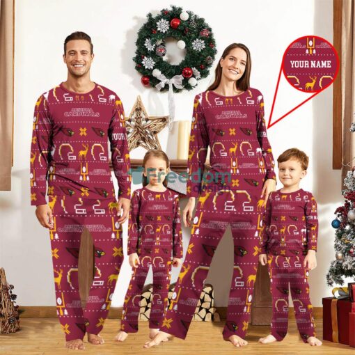 Arizona Cardinals Sport Team Logo Pajamas Set Family Christmas Gift Custom Name Special Gift Product Photo 1