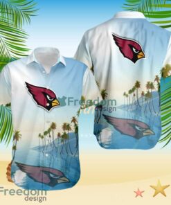 Arizona Cardinals Tropical Beach Blue Hawaiian Shirt