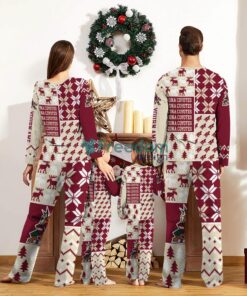 Arizona Coyotes Pajamas Set Christmas snowflake pattern Cute Pajamas For Family Christmas Gift Ideas Custom Name Product Photo 2