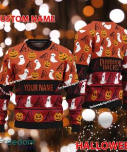 Arizona Diamondbacks Custom Name Halloween Ugly Christmas Sweater Gift For Men And Women