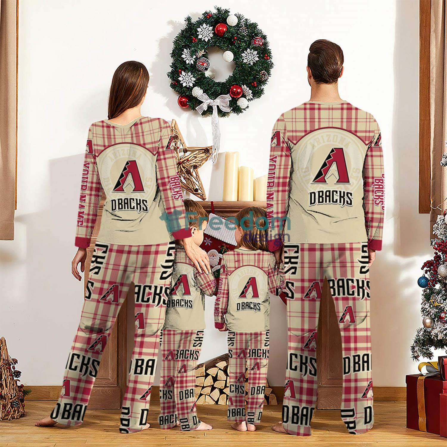 Arizona Diamondbacks Custom Name Pajamas Set For Family Sport Team Pajamas Christmas Gift image Arizona Diamondbacks Custom Name Pajamas Set For Family Sport Team Pajamas Christmas Gift Product Photo 2