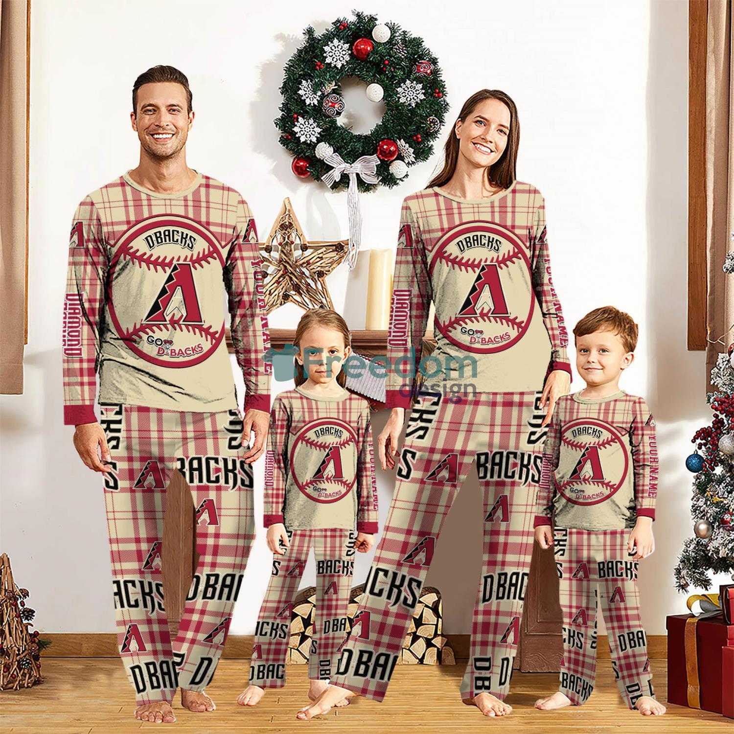 Arizona Diamondbacks Custom Name Pajamas Set For Family Sport Team Pajamas Christmas Gift image Arizona Diamondbacks Custom Name Pajamas Set For Family Sport Team Pajamas Christmas Gift Product Photo 1