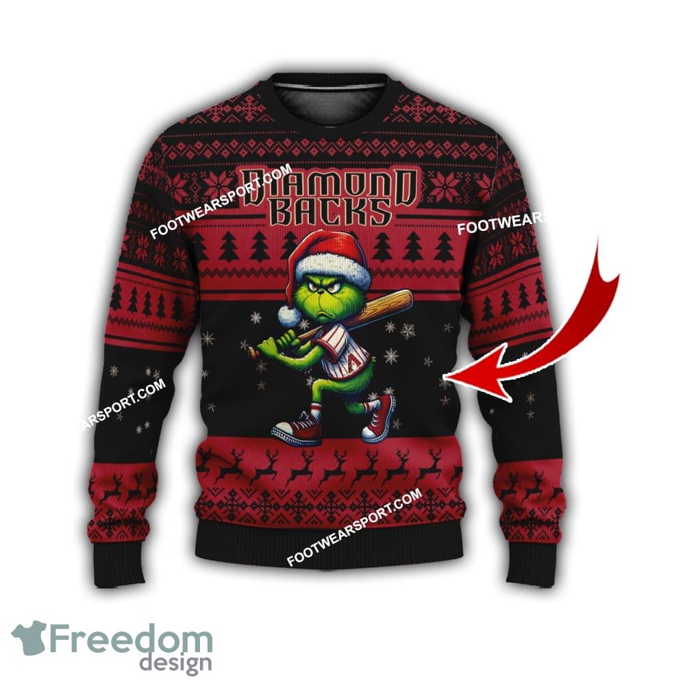 Arizona Diamondbacks Grinch Design Knitted Christmas Sweater Gift For Men And Women image Arizona Diamondbacks Grinch Design Knitted Christmas Sweater Gift For Men And Women - Arizona DiamondbacksMulti Grinch Ugly Christmas Sweater Gift Adult Photo 1
