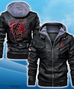 Arizona Diamondbacks Leather Jacket Black And Brown Color For Men And Women Gift Fans All OVer Print Gift Fans