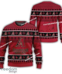 Arizona Diamondbacks Logo Pattern Ugly Christmas Sweater AOP For Fans