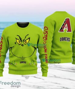 Arizona Diamondbacks MLB Ginch Face Funny Custom Name Ugly Sweater Merry Chistmas Gift For Fans